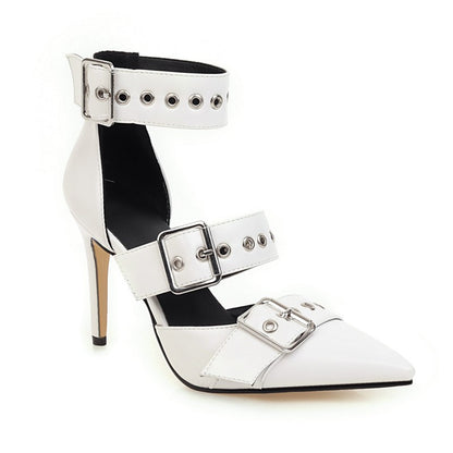 Precise Threat Buckle Stiletto Heels, product view 1