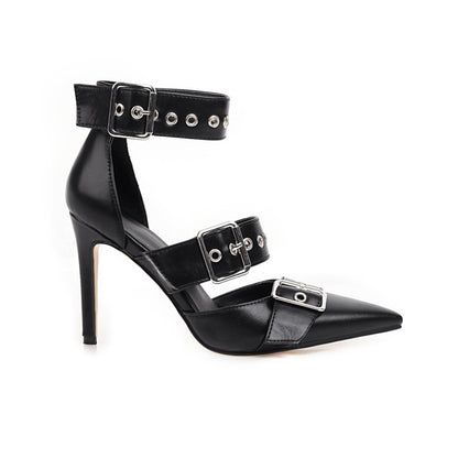 Precise Threat Buckle Stiletto Heels, product view 13