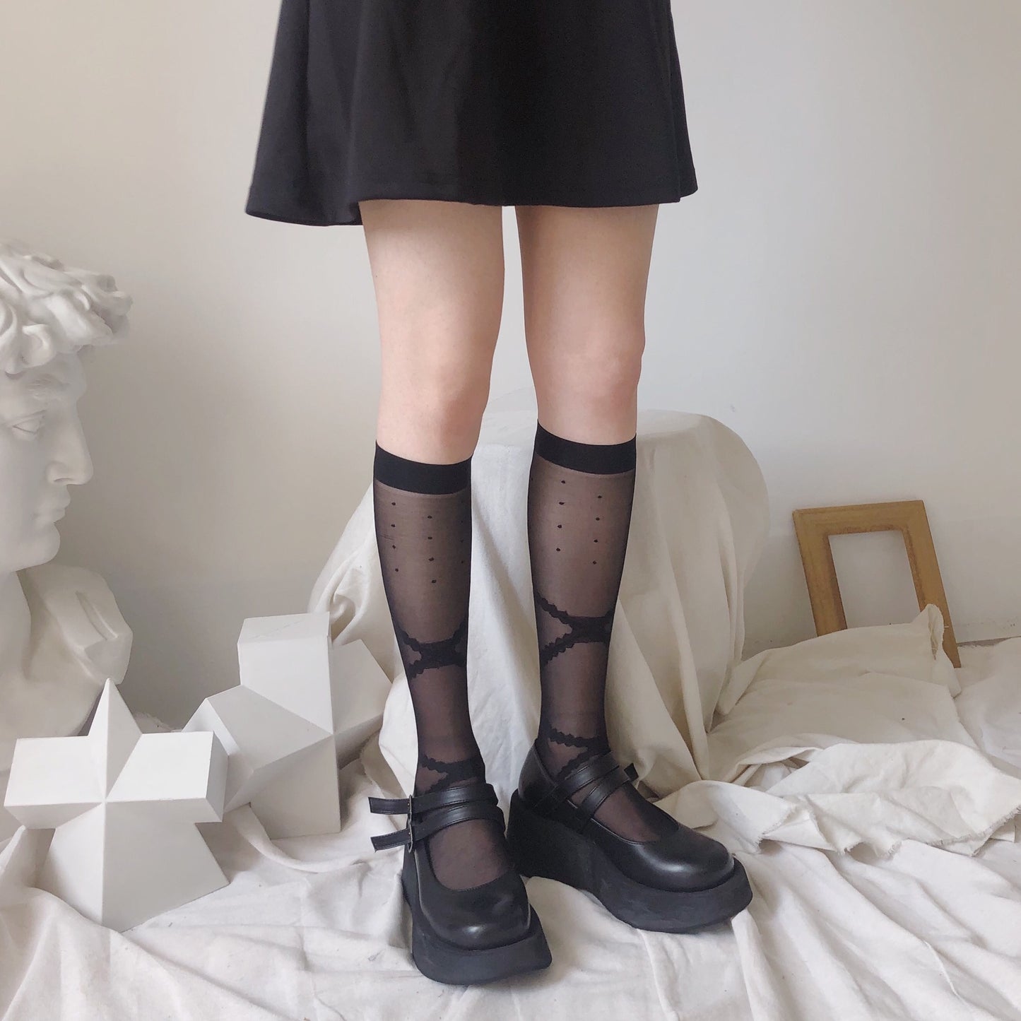 Ribbon Reliquary Bow-Cross Stockings, product view 2