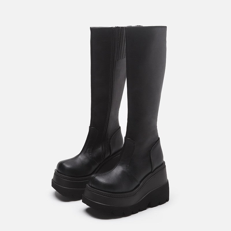 Roadblock Biker Platform Boots, product view 1