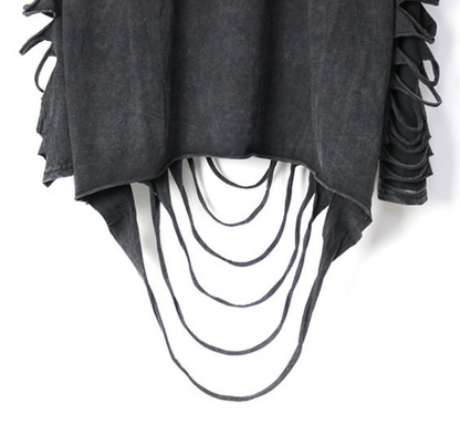 Ruinline Distressed Fringe Long-Sleeve Tee product view 4