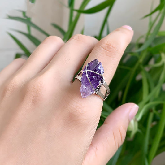 Shardstone Crystal Open Ring, product view 1