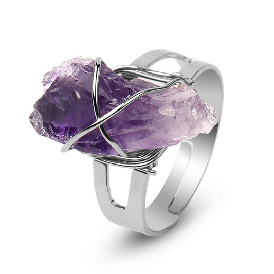 Shardstone Crystal Open Ring, product view 2