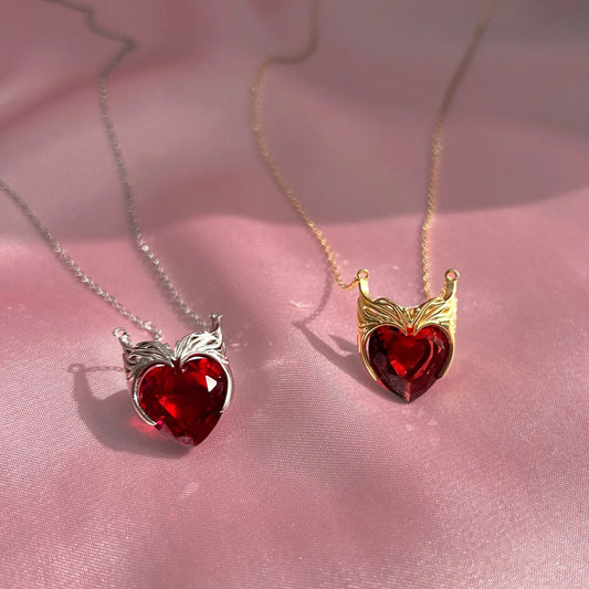 Tender Evidence Zircon Heart Necklace, product view 1