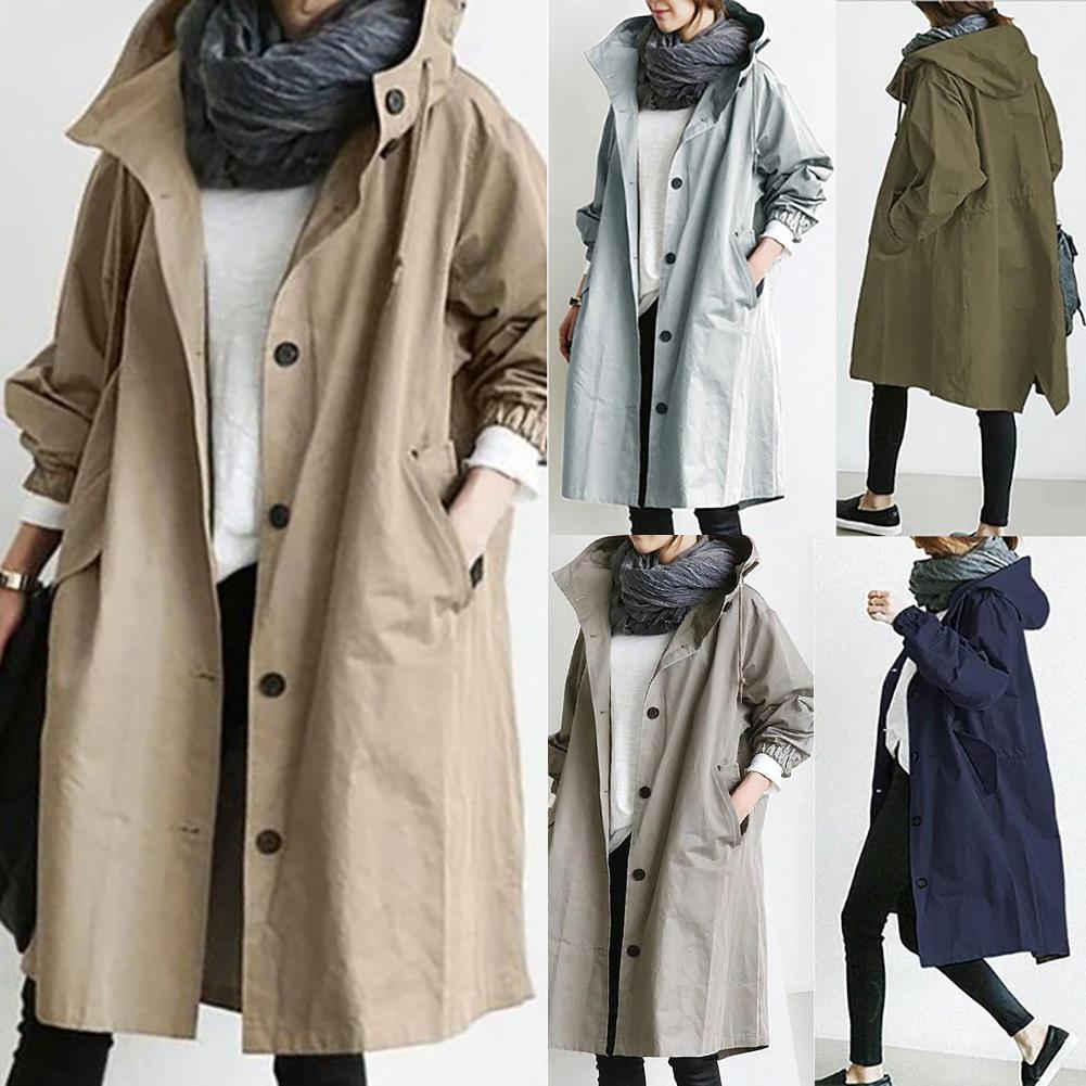Transit Office Mid-Length Cotton Trench, product view 1