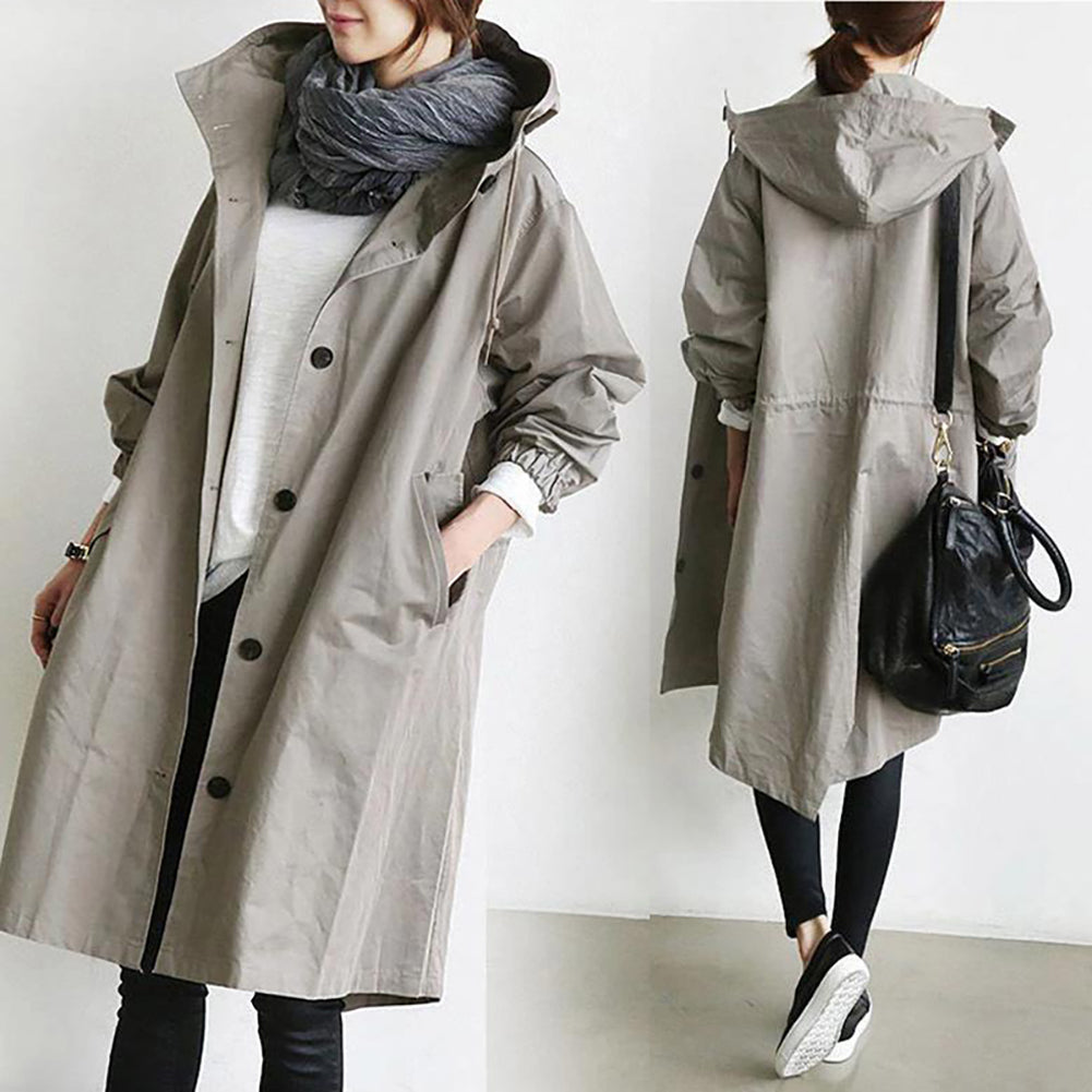 Transit Office Mid-Length Cotton Trench, product view 2
