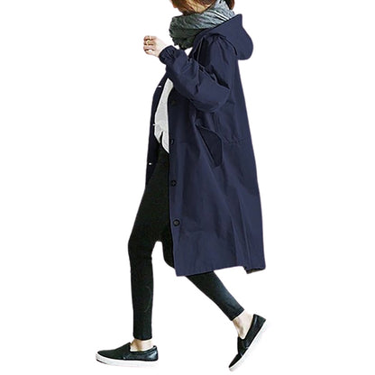 Transit Office Mid-Length Cotton Trench, product view 3