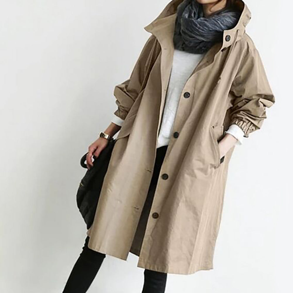 Transit Office Mid-Length Cotton Trench, product view 4