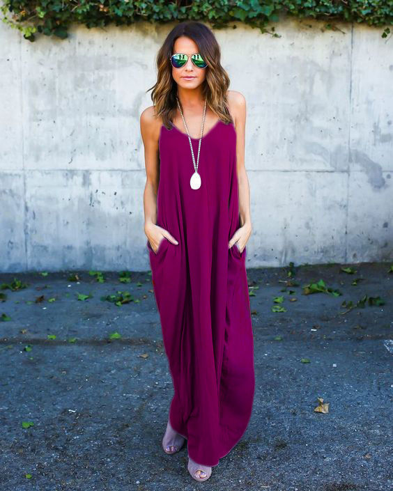 Wayline Pocket Strap Dress product view